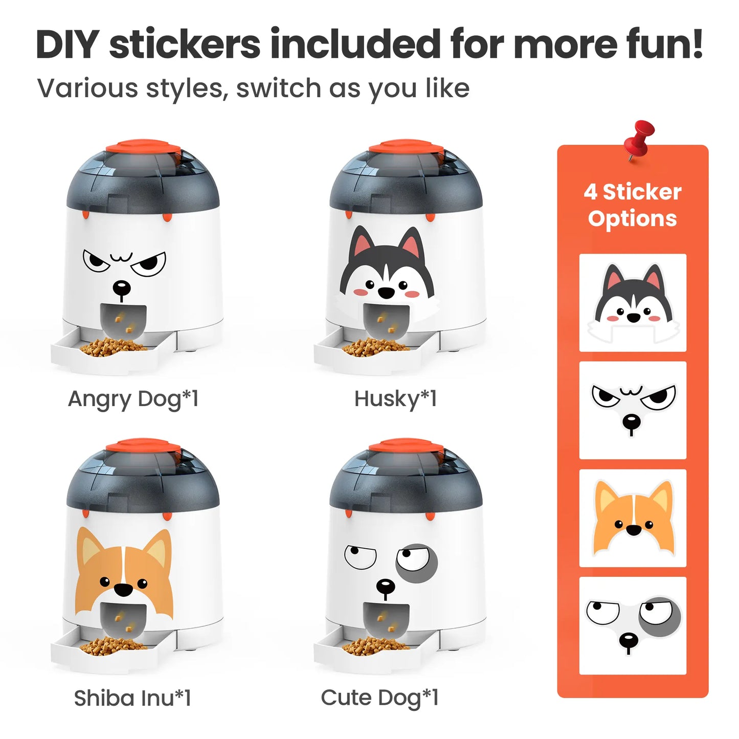 Potaroma Interactive Pet Puzzle Feeder Toy - Rechargeable Automatic Treat Dispenser for Dogs and Cats, 280ml Capacity, Remote-Controlled Food Dispensing System