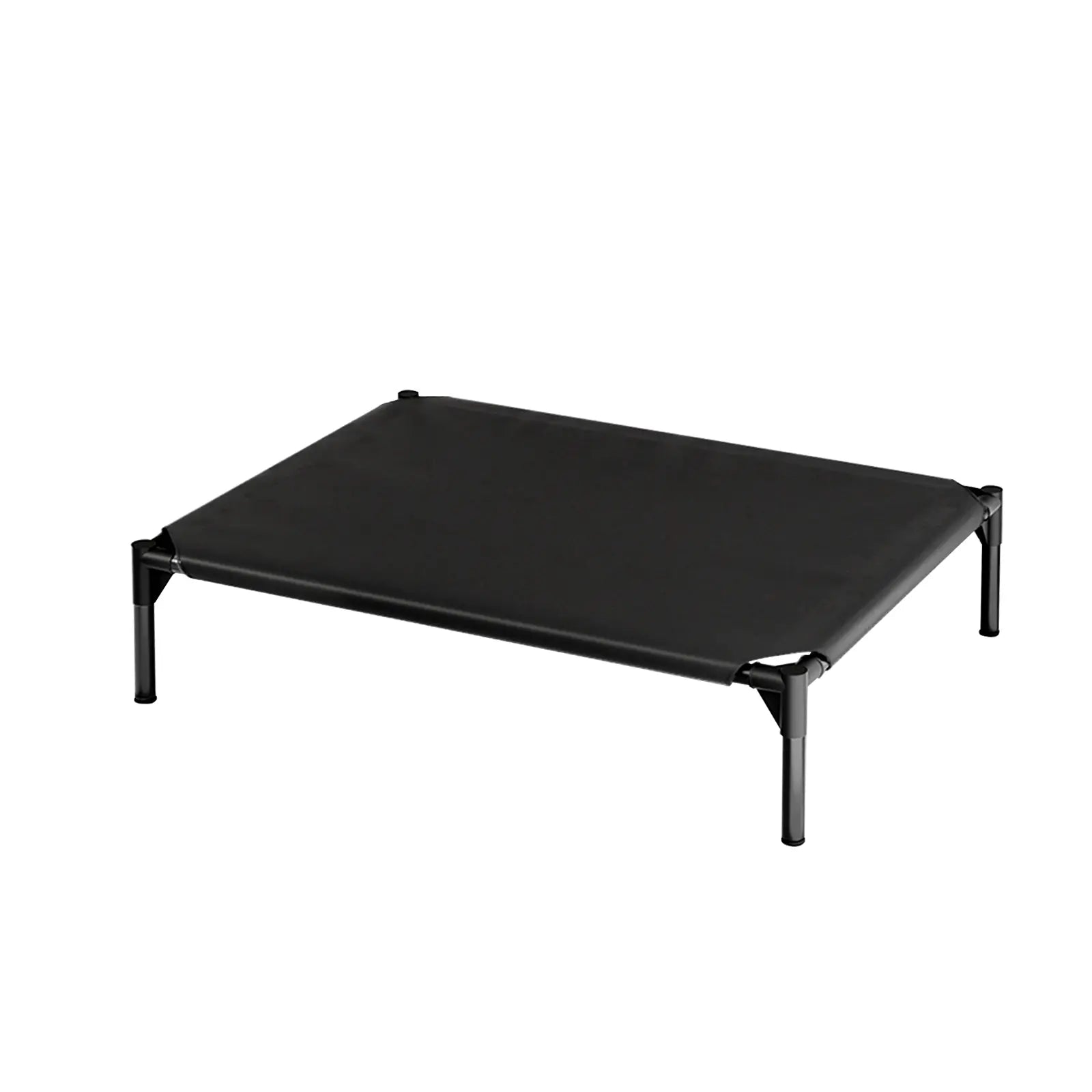 Contemporary Elevated Dog Bed - Chew Resistant, Machine Washable Mesh Cot with Anti-Slip Feet, Durable for Large Dogs, Tool-Free Assembly, Indoor/Outdoor Use, Black